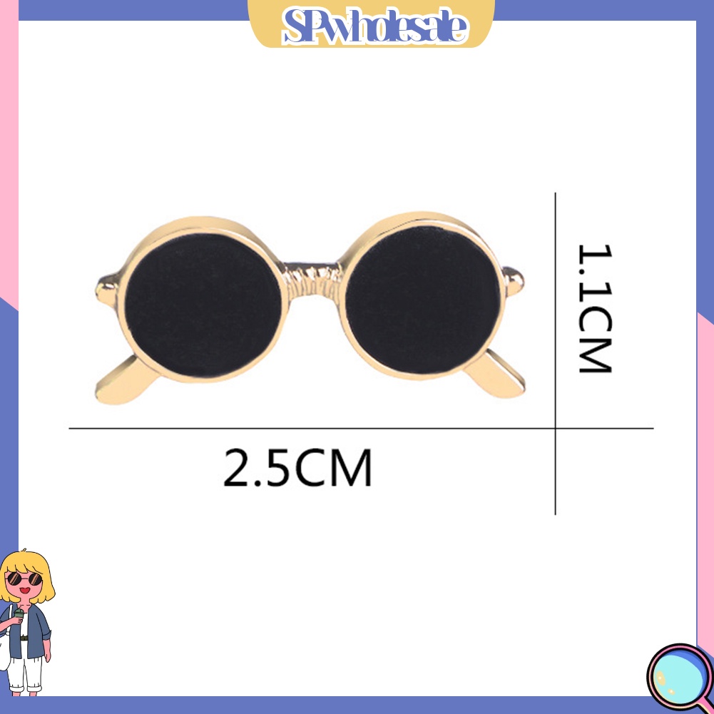 [SPwholesale] Cài áo hình mắt kính tròn độc đáo thời trang cho nam