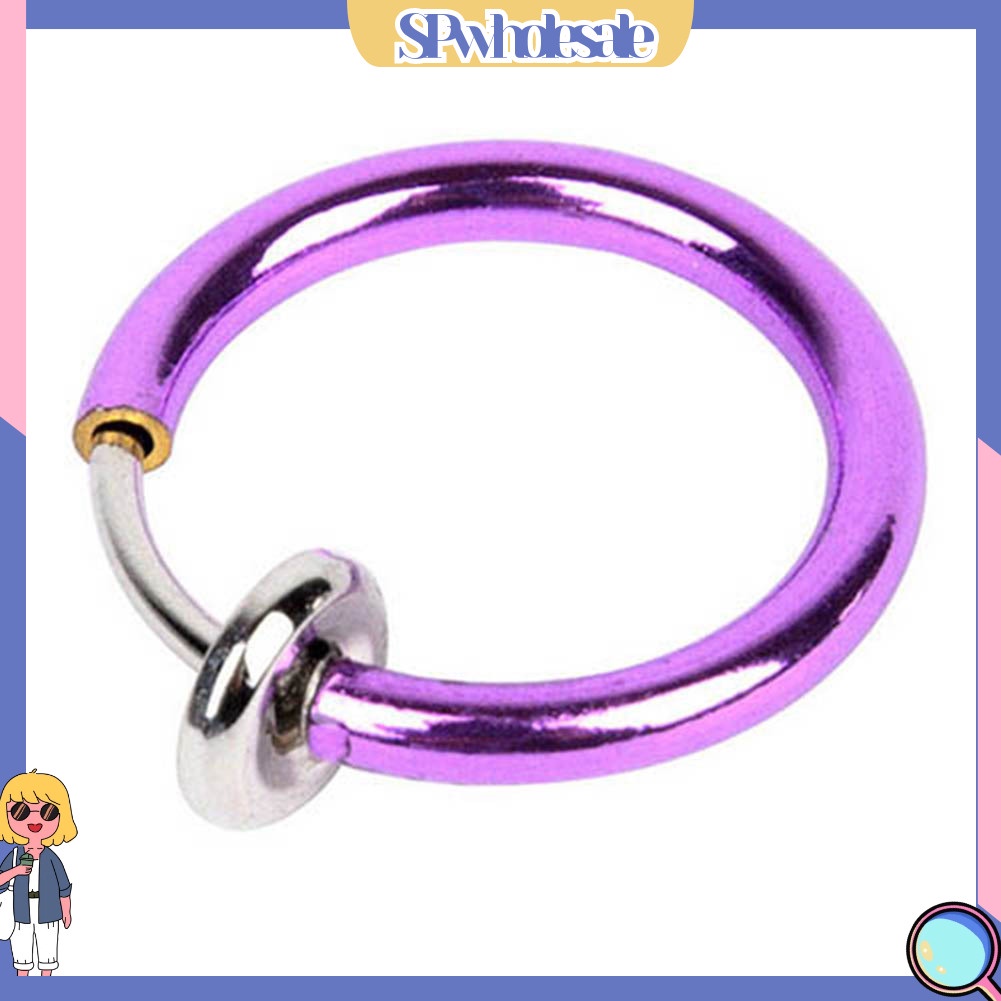 {SPwholesale} Set 2 khuyên mũi dạng kẹp thời trang Unisex