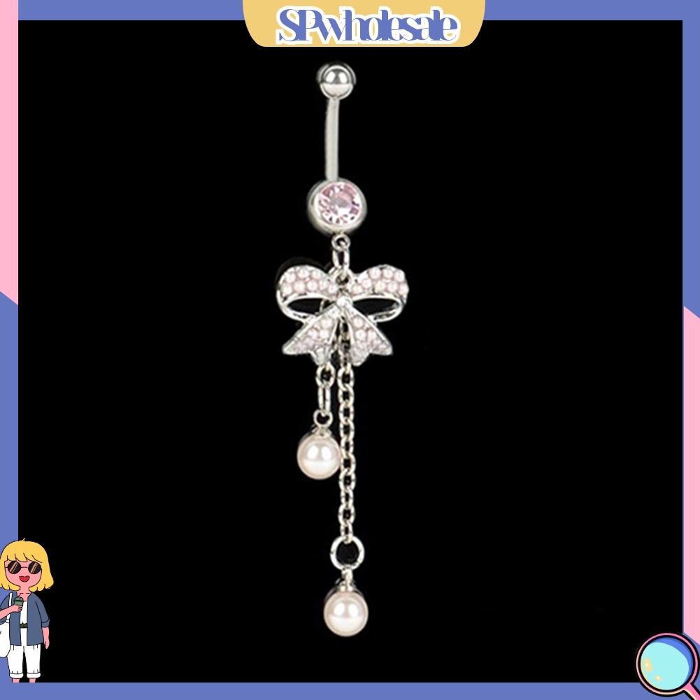 {SPwholesale} Khuyên rốn hình bướm đính đá xinh xắn dành cho nữ