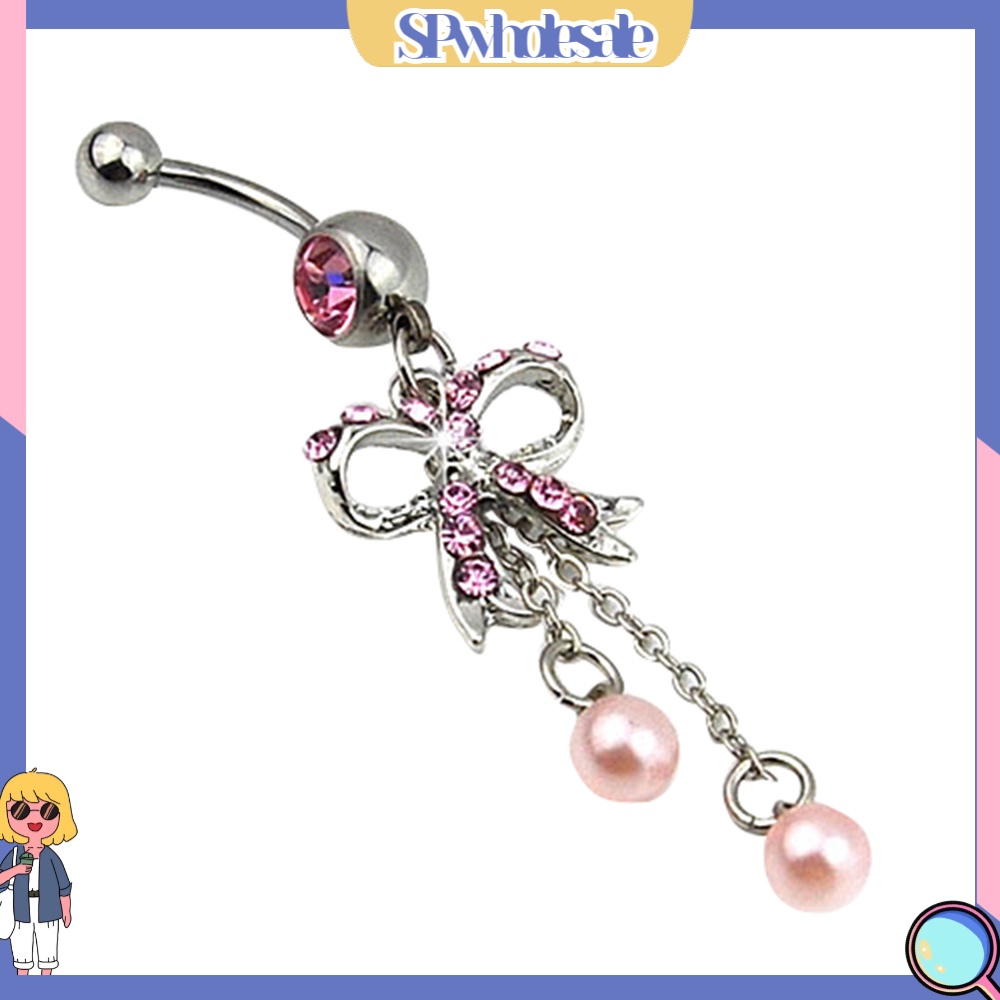 {SPwholesale} Khuyên rốn hình bướm đính đá xinh xắn dành cho nữ