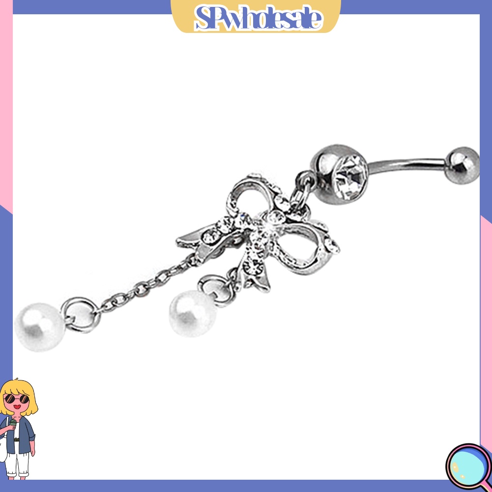 {SPwholesale} Khuyên rốn hình bướm đính đá xinh xắn dành cho nữ