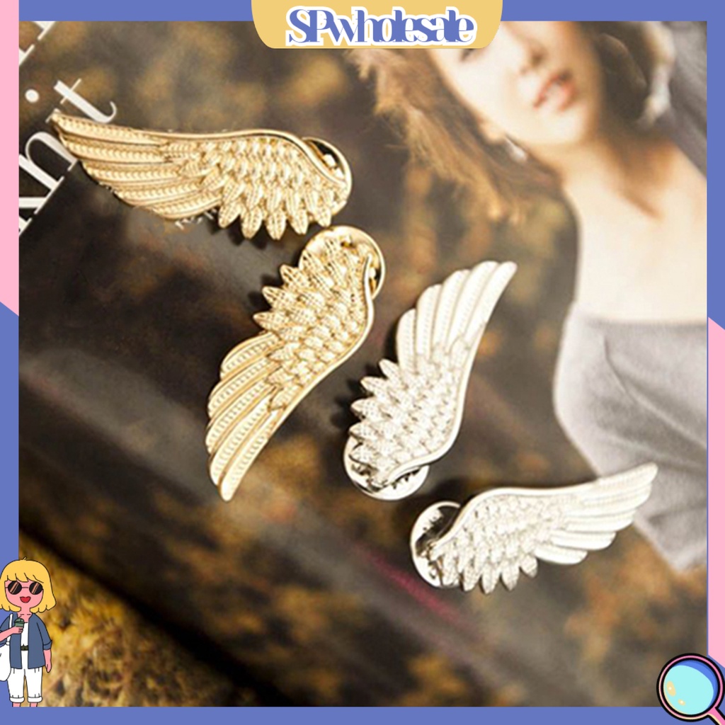 {SPwholesale} Ghim cài cổ áo hình đôi cánh xinh xắn dành cho nữ