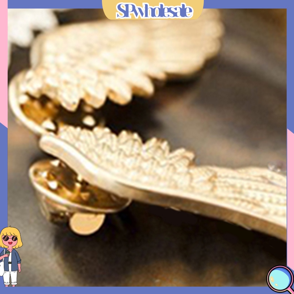 {SPwholesale} Ghim cài cổ áo hình đôi cánh xinh xắn dành cho nữ