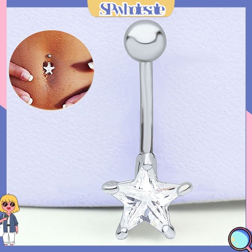 [SPwholesale] Khuyên rốn dạng thanh tạ hình ngôi sao năm cánh độc đáo