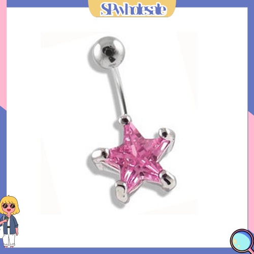 [SPwholesale] Khuyên rốn dạng thanh tạ hình ngôi sao năm cánh độc đáo