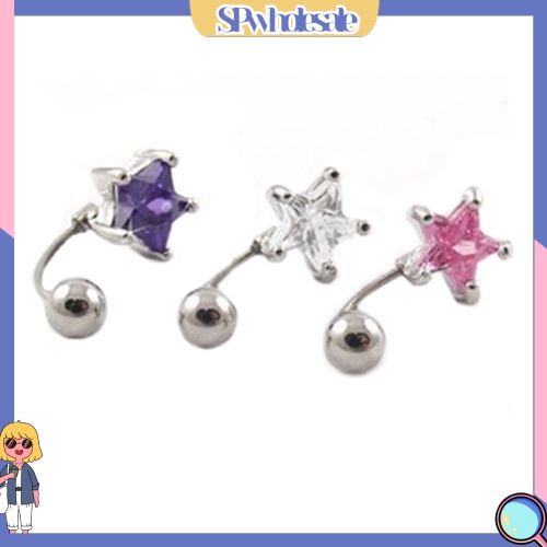 [SPwholesale] Khuyên rốn dạng thanh tạ hình ngôi sao năm cánh độc đáo