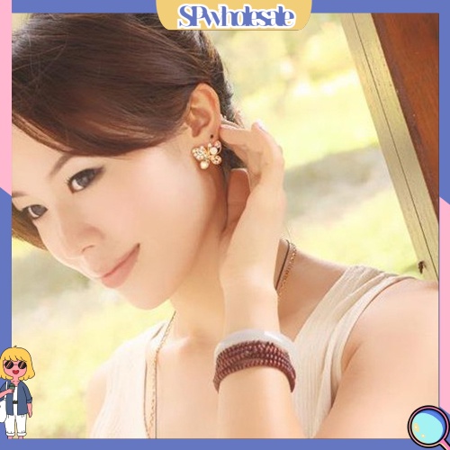 {SPwholesale} Khuyên tai hình bướm đính đá dễ thương thời trang cho nữ