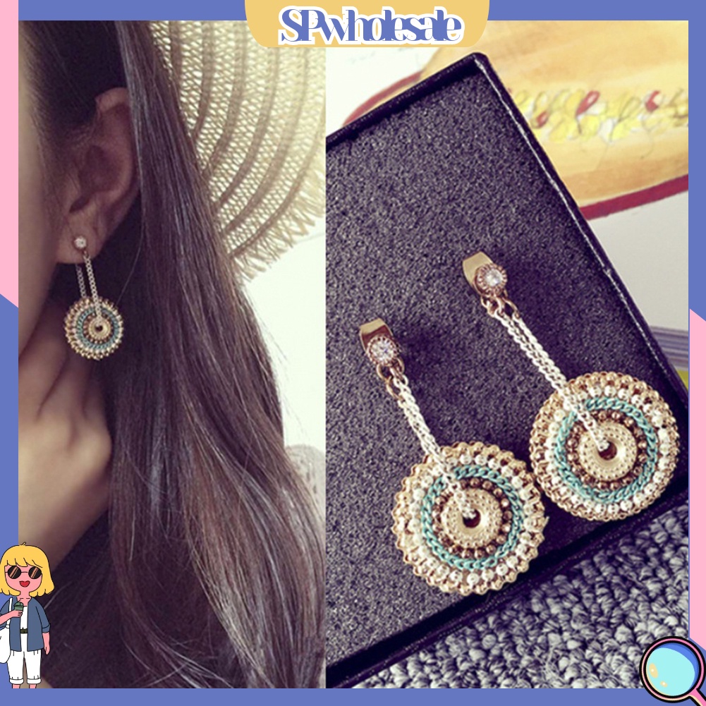 [SPwholesale] Khuyên tai đính đá phong cách Bohemian dành cho nữ