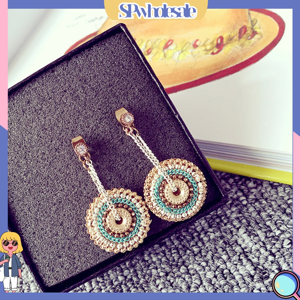 [SPwholesale] Khuyên tai đính đá phong cách Bohemian dành cho nữ