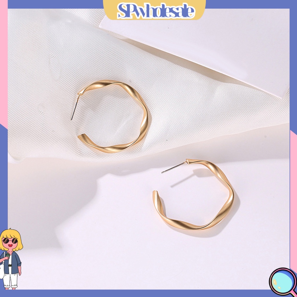 {SPwholesale} Bông tai dạng vòng thời trang cho nữ