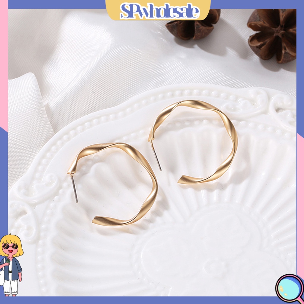 {SPwholesale} Bông tai dạng vòng thời trang cho nữ