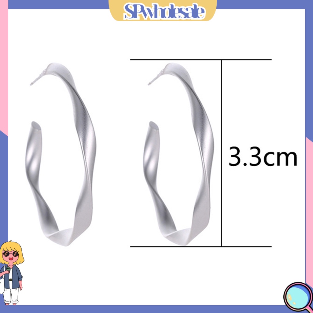 {SPwholesale} Bông tai dạng vòng thời trang cho nữ