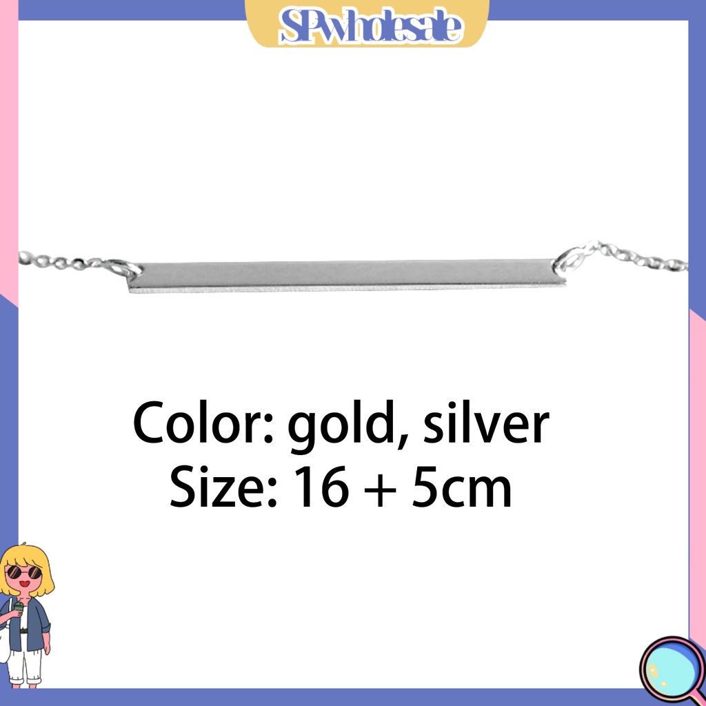 {SPwholesale} Vòng tay kim loại kiểu dáng đơn giản thời trang cho nữ