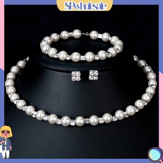 {SPwholesale} Bộ trang sức ngọc trai giả sang trọng cho nữ