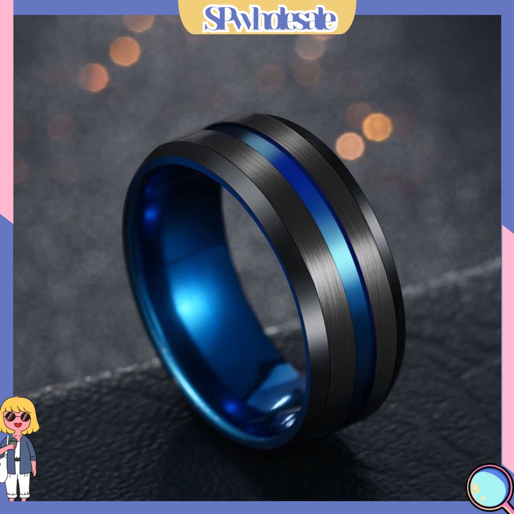 {SPwholesale} Nhẫn đính đá 2 màu thời trang sành điệu cho nam và nữ