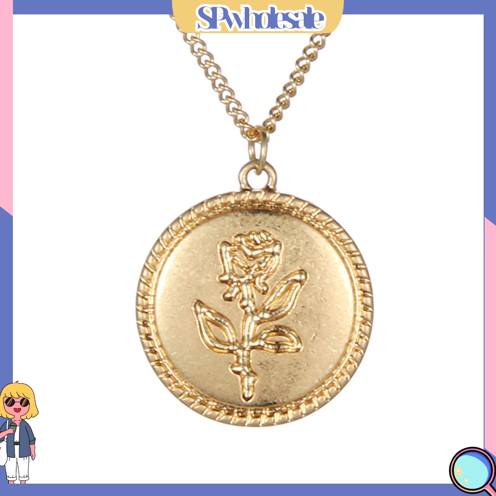 {SPwholesale} Dây chuyền hoa hồng phong cách vintage thời trang cho nữ