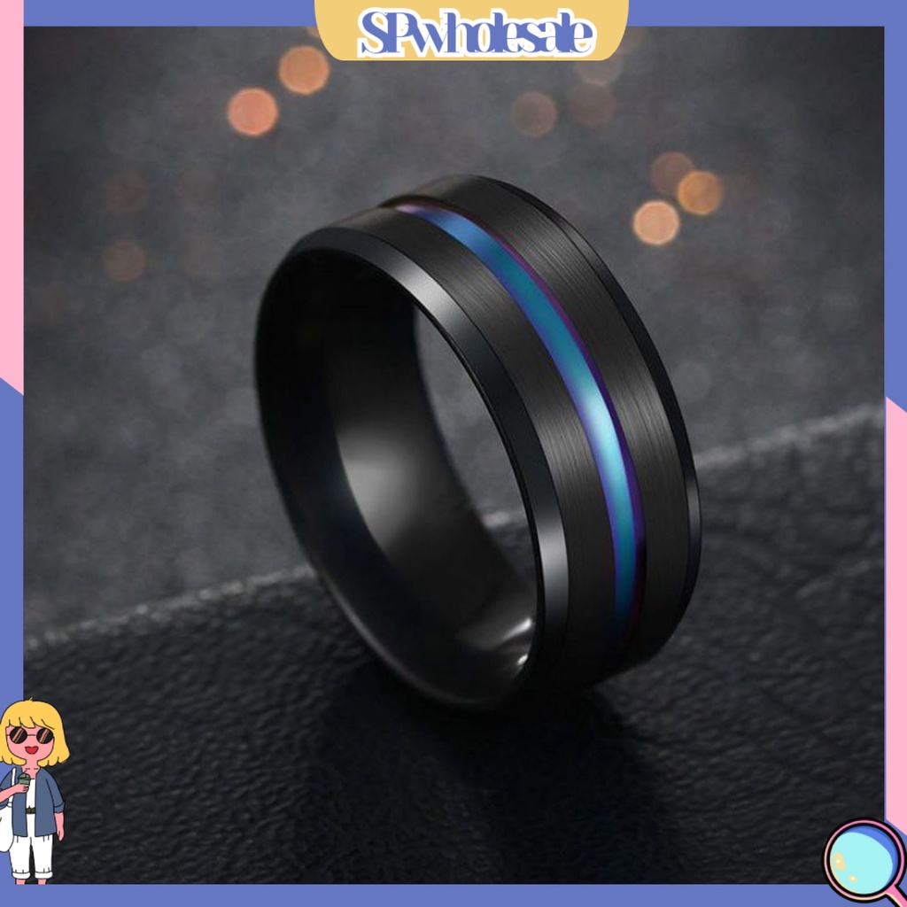 {SPwholesale} Nhẫn đính đá 2 màu thời trang sành điệu cho nam và nữ