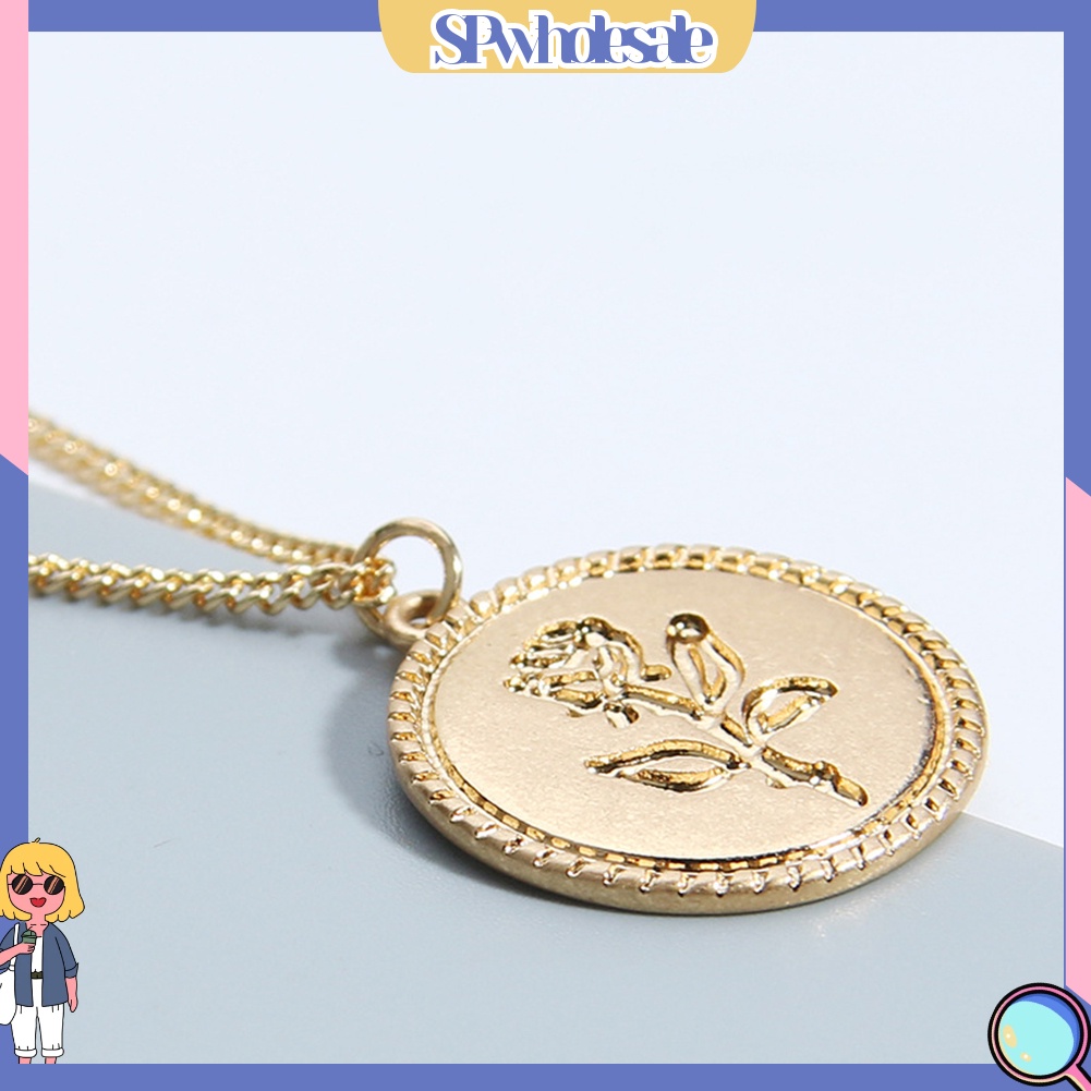 {SPwholesale} Dây chuyền hoa hồng phong cách vintage thời trang cho nữ