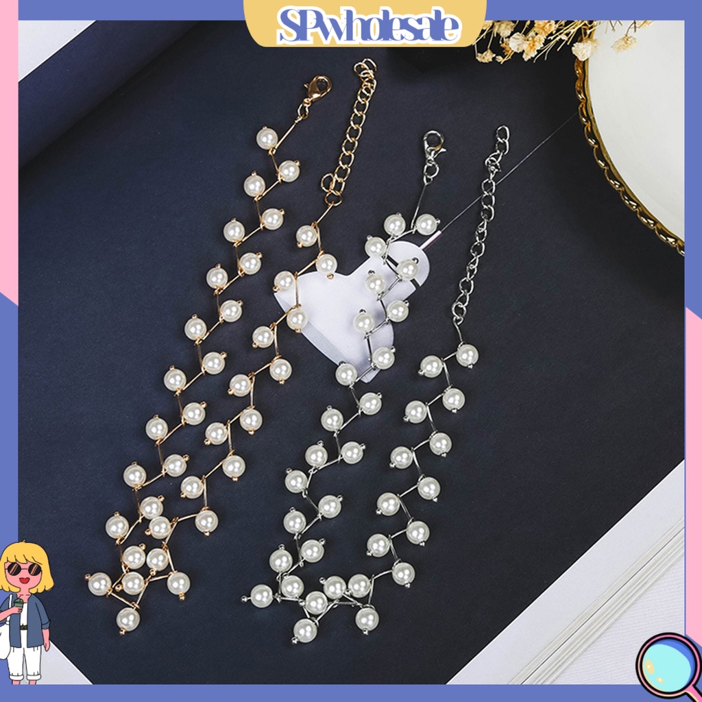 {SPwholesale} Vòng cổ choker đính ngọc trai nhân tạo phong cách thanh lịch thời trang cho bạn gái