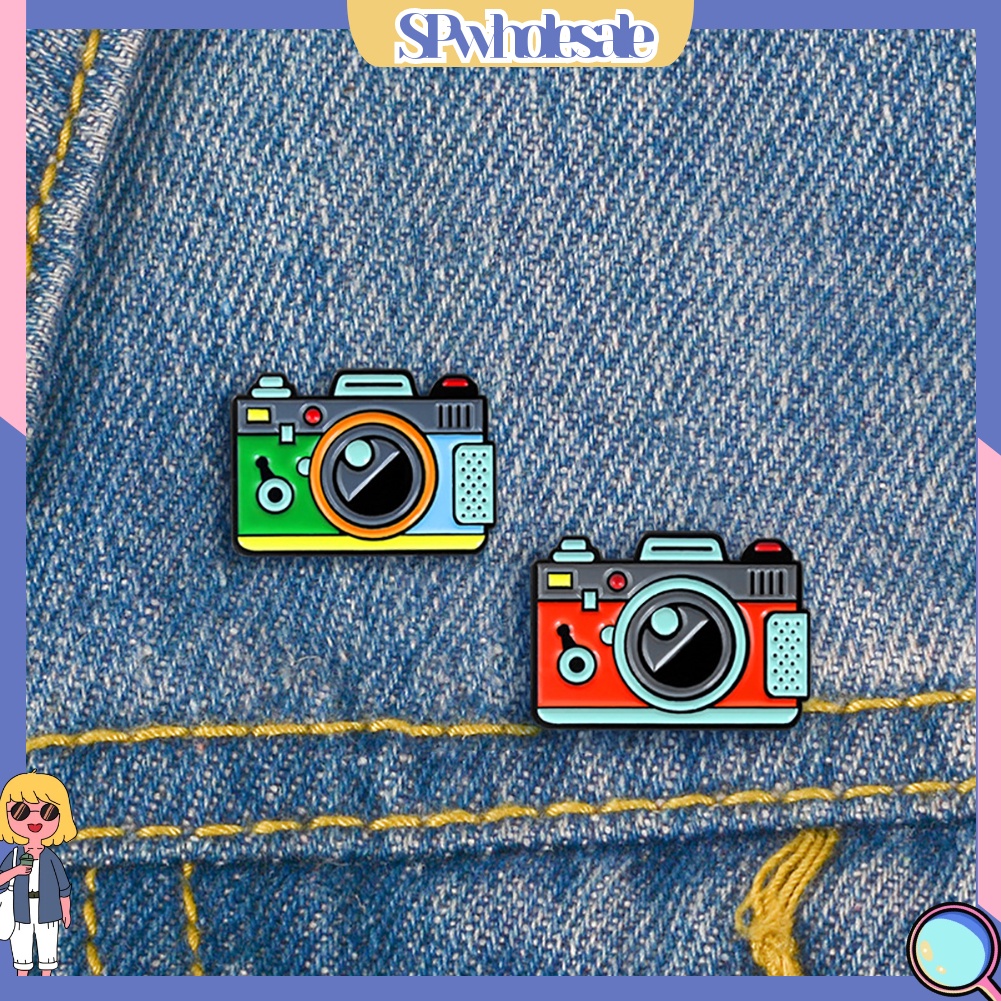 {SPwholesale} Ghim cài áo hình máy ảnh hoạt hình nhiều màu sắc