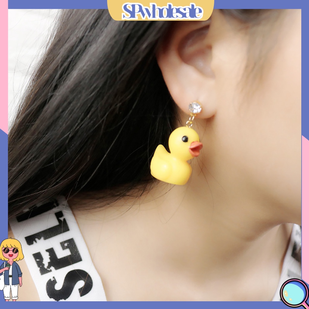 {SPwholesale} Hoa tai kiểu dáng chú vịt dễ thương thời trang độc đáo cho nữ