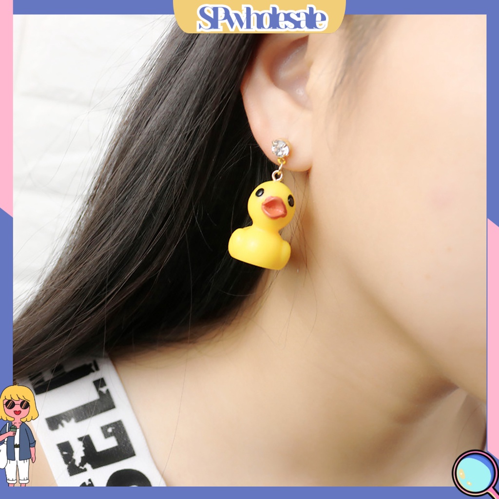 {SPwholesale} Hoa tai kiểu dáng chú vịt dễ thương thời trang độc đáo cho nữ