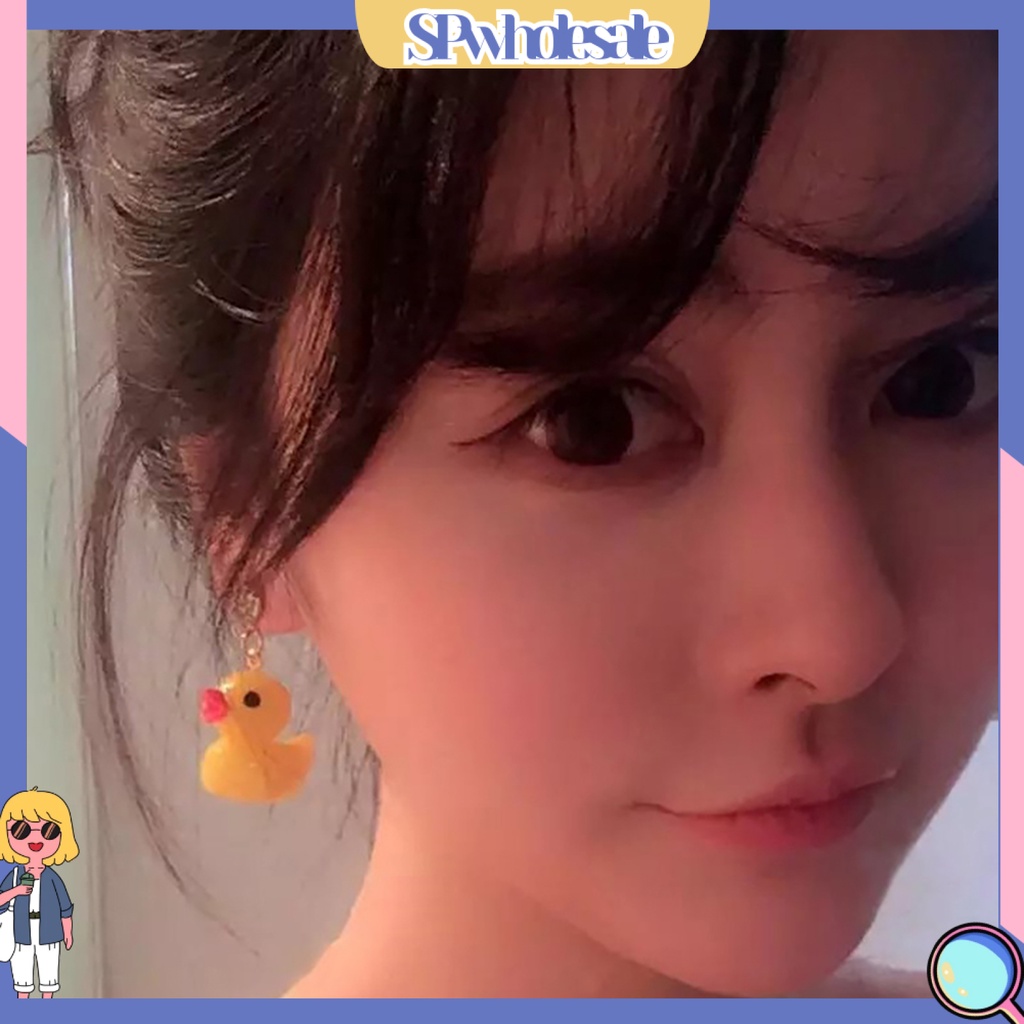 {SPwholesale} Hoa tai kiểu dáng chú vịt dễ thương thời trang độc đáo cho nữ