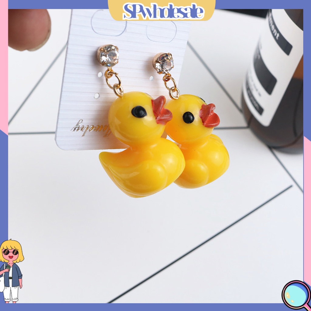 {SPwholesale} Hoa tai kiểu dáng chú vịt dễ thương thời trang độc đáo cho nữ