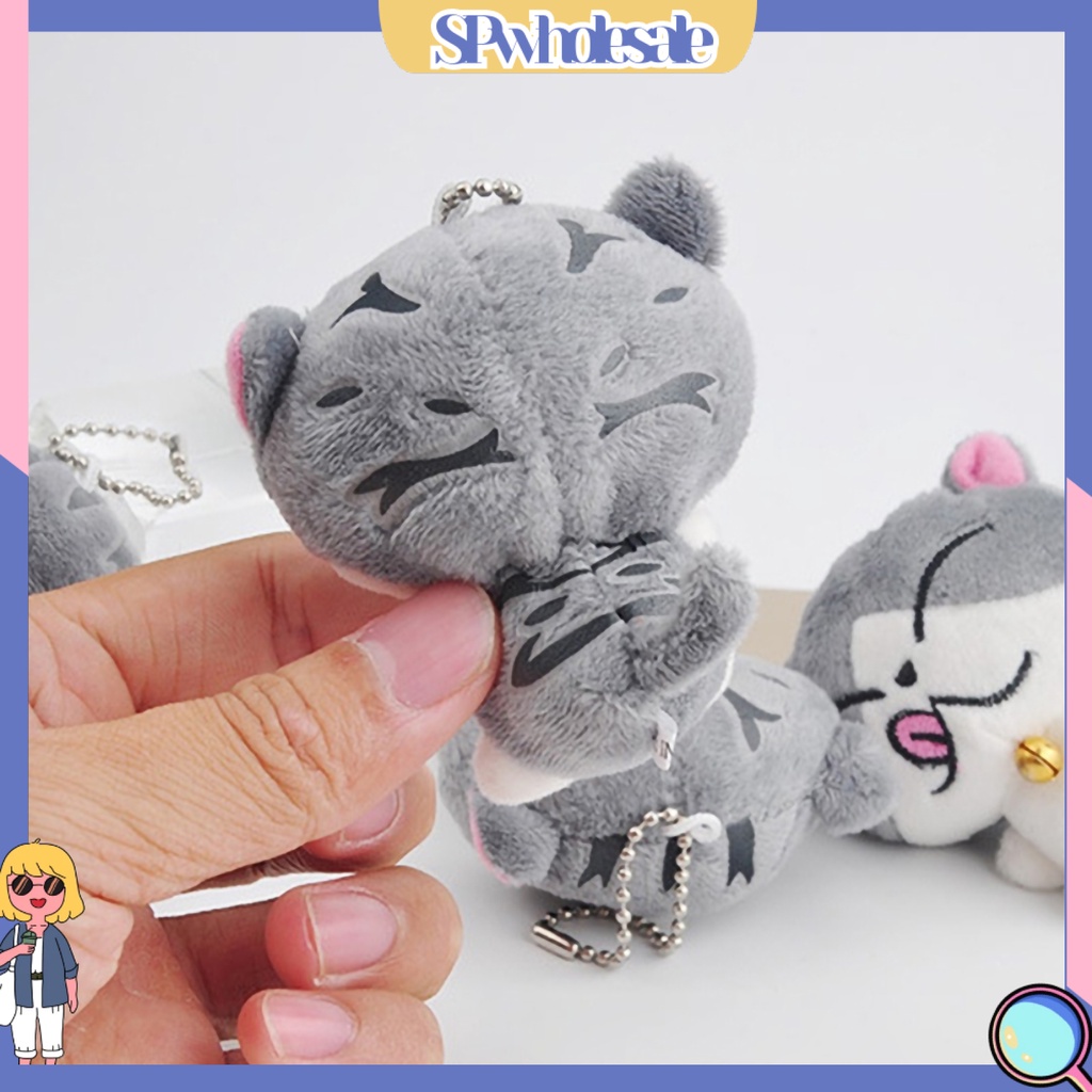 SPwholesale| Đồ Chơi Mèo Nhồi Bông Mini Đáng Yêu 8cm Có Dây Móc Khóa