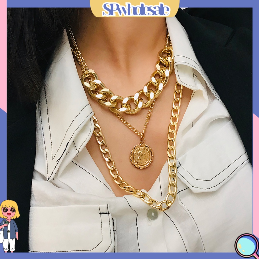 {SPwholesale} Dây chuyền nhiều lớp thời trang phong cách hip hop