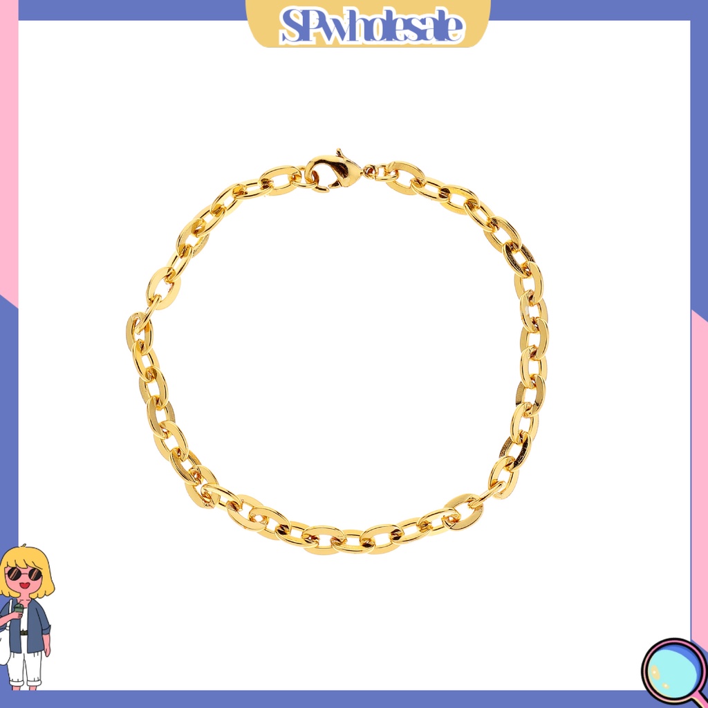 [SPwholesale] Vòng tay kim loại thiết kế đơn giản phong cách thời trang Unisex