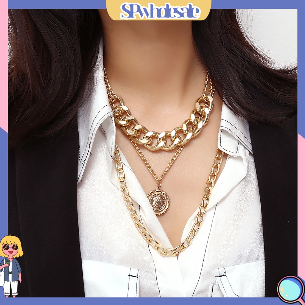 {SPwholesale} Dây chuyền nhiều lớp thời trang phong cách hip hop