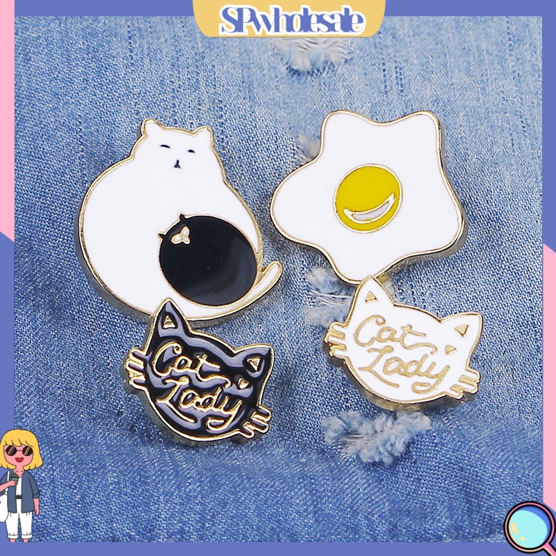 {SPwholesale} Huy hiệu cài áo hình chú mèo đáng yêu xinh xắn dành cho nữ