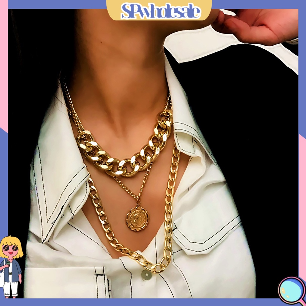 {SPwholesale} Dây chuyền nhiều lớp thời trang phong cách hip hop