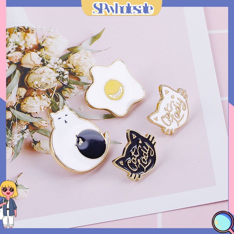 {SPwholesale} Huy hiệu cài áo hình chú mèo đáng yêu xinh xắn dành cho nữ