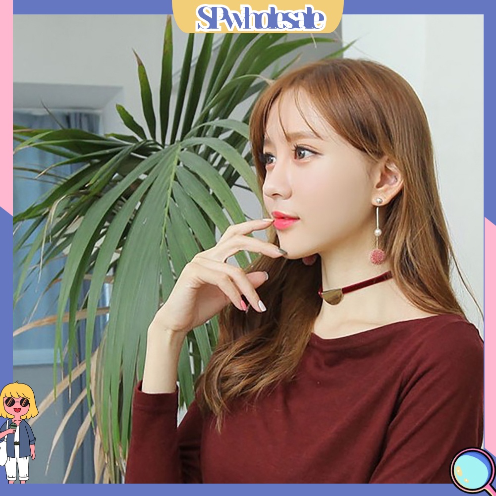 {SPwholesale} Khuyên tai nữ trang dáng dài tạo hình độc đáo