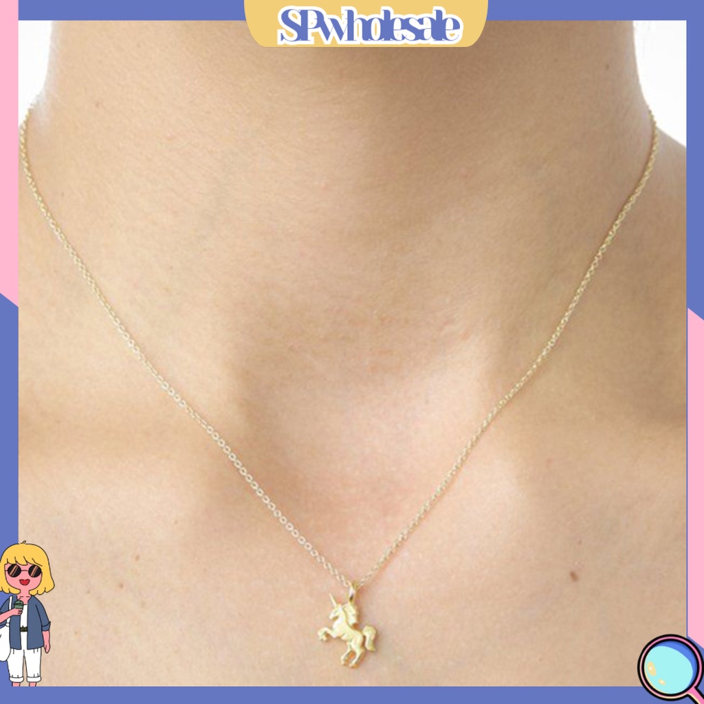 Vòng cổ nữ mặt hình ngựa kỳ lân xinh xắn