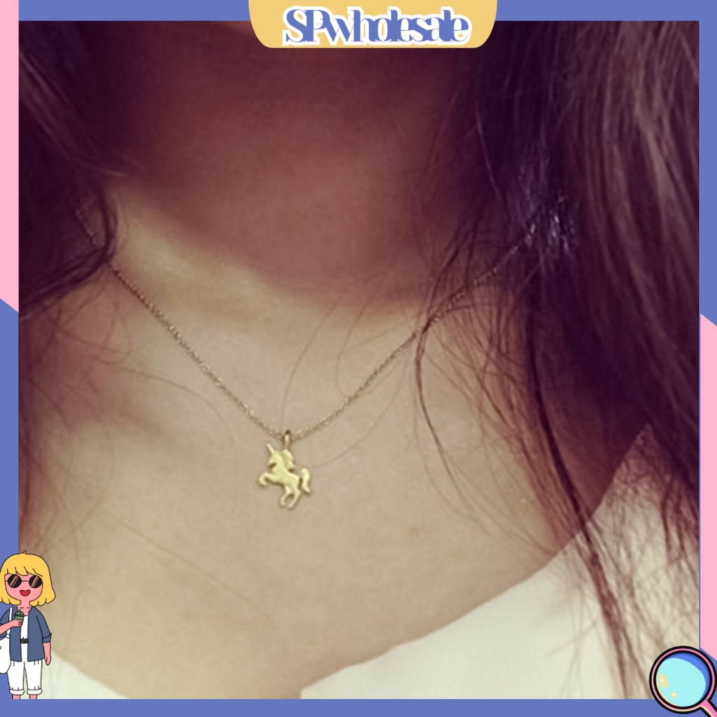 Vòng cổ nữ mặt hình ngựa kỳ lân xinh xắn