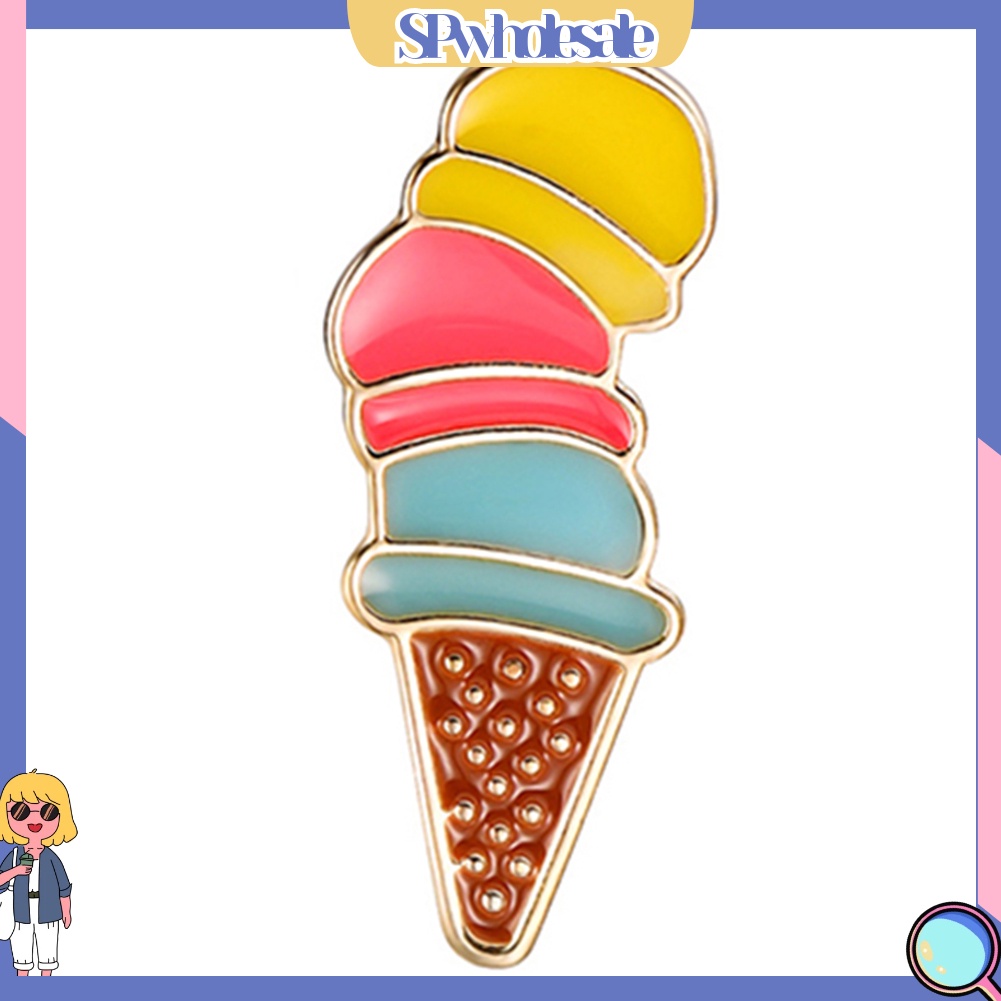 {SPwholesale} Bộ 3 trâm cài áo hợp kim hoạ tiết hoạt hình xinh xắn