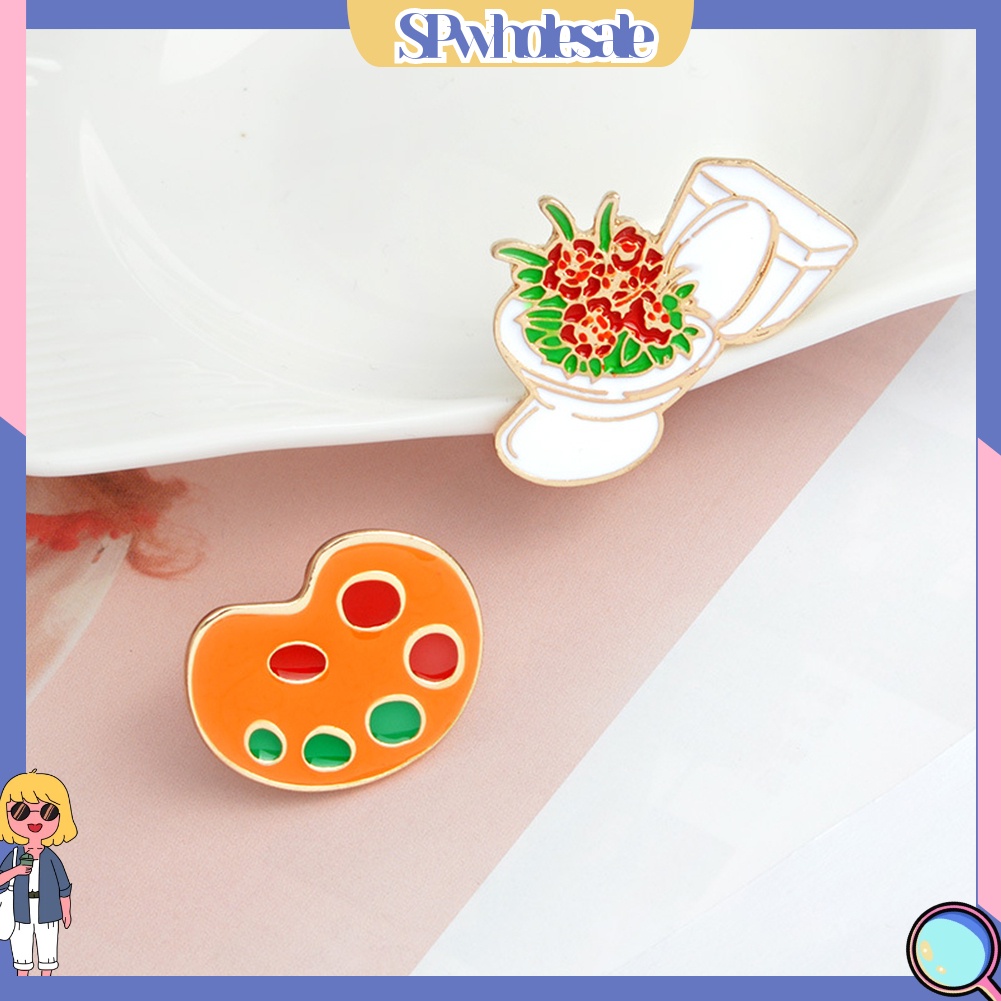 {SPwholesale} Huy hiệu cài áo trang trí nhiều kiểu dáng tùy chọn đáng yêu tiện lợi