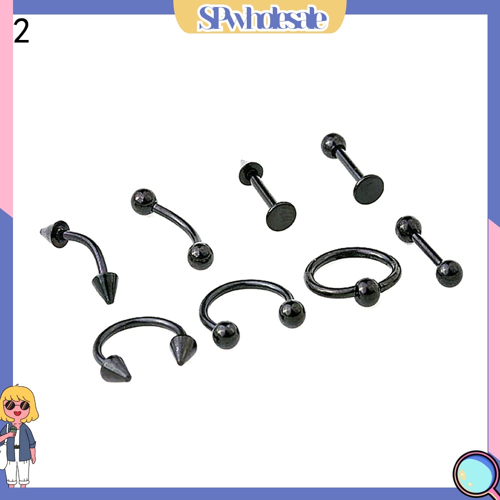 SPwholesale| Set 8 Khuyên đeo cơ thể thời trang