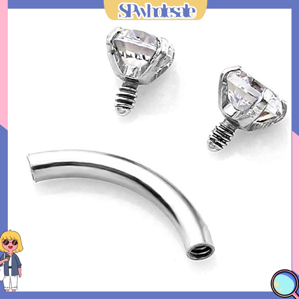 {SPwholesale} Khuyên xỏ cơ thể đính đá dạng tròn thời trang cho nữ