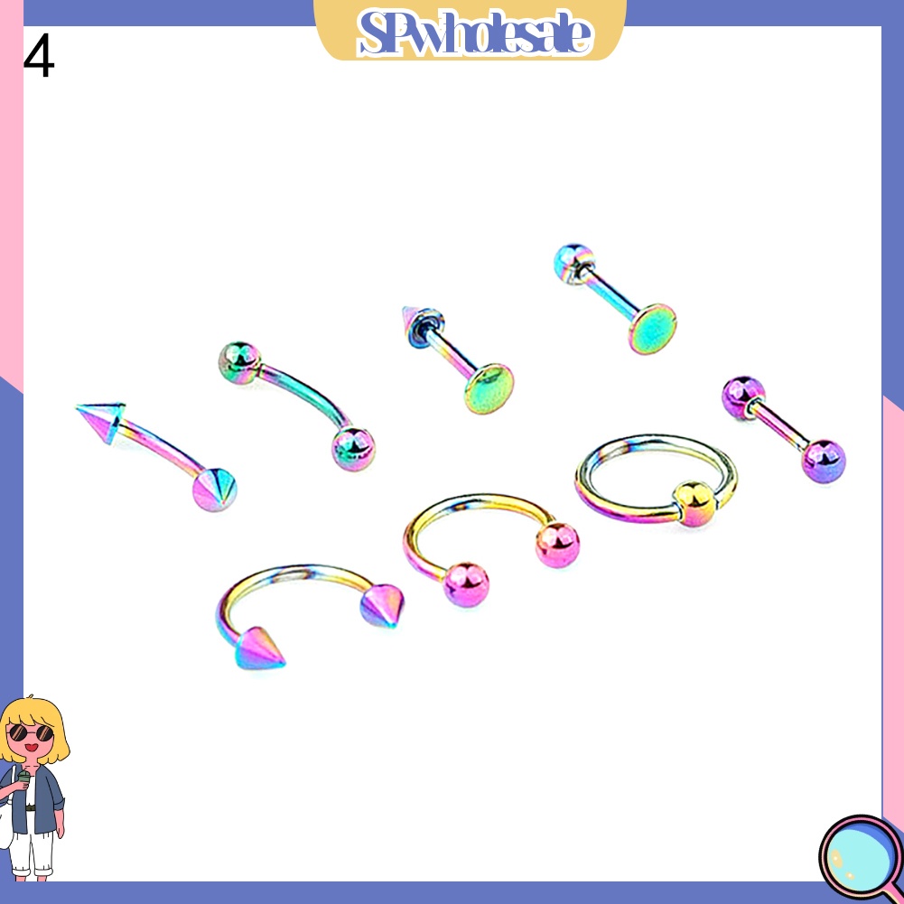 SPwholesale| Set 8 Khuyên đeo cơ thể thời trang