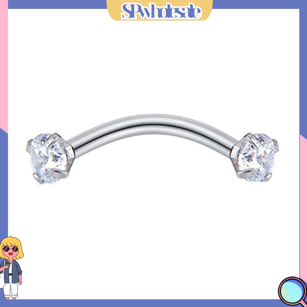 {SPwholesale} Khuyên xỏ cơ thể đính đá dạng tròn thời trang cho nữ