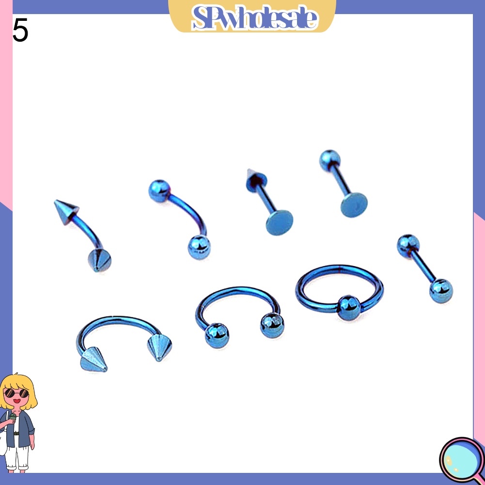 SPwholesale| Set 8 Khuyên đeo cơ thể thời trang