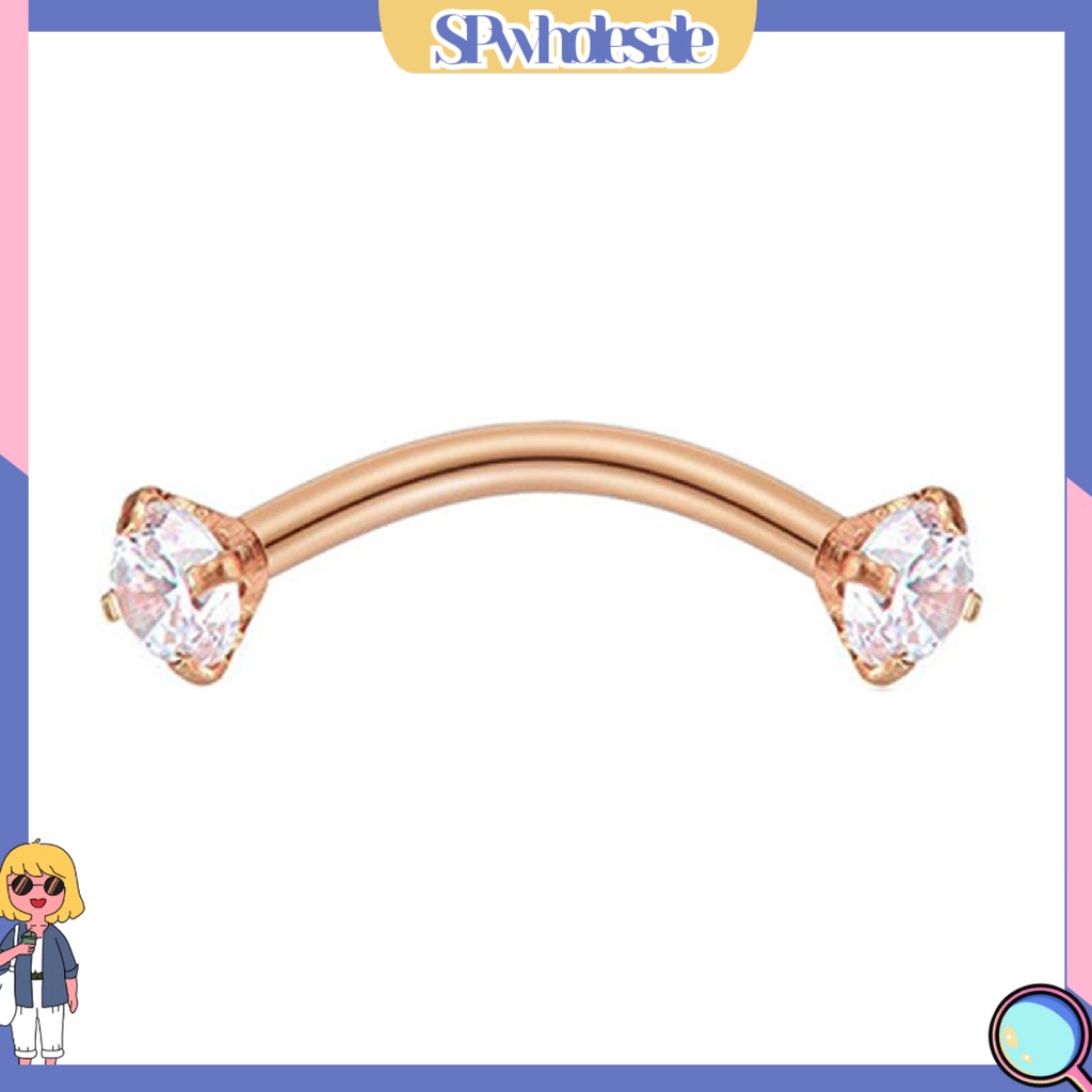 {SPwholesale} Khuyên xỏ cơ thể đính đá dạng tròn thời trang cho nữ