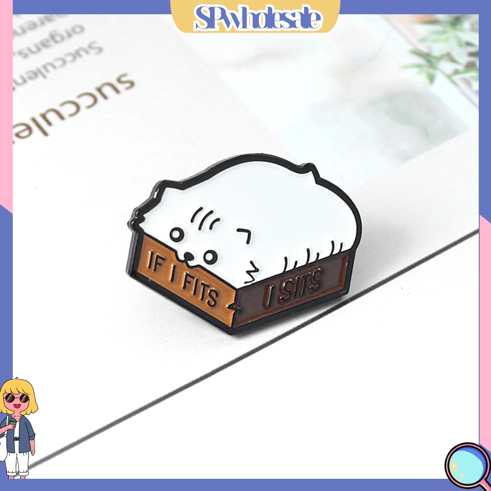 {SPwholesale} Ghim cài áo hình mèo hoạt hình dễ thương cá tính trẻ trung dành cho nữ