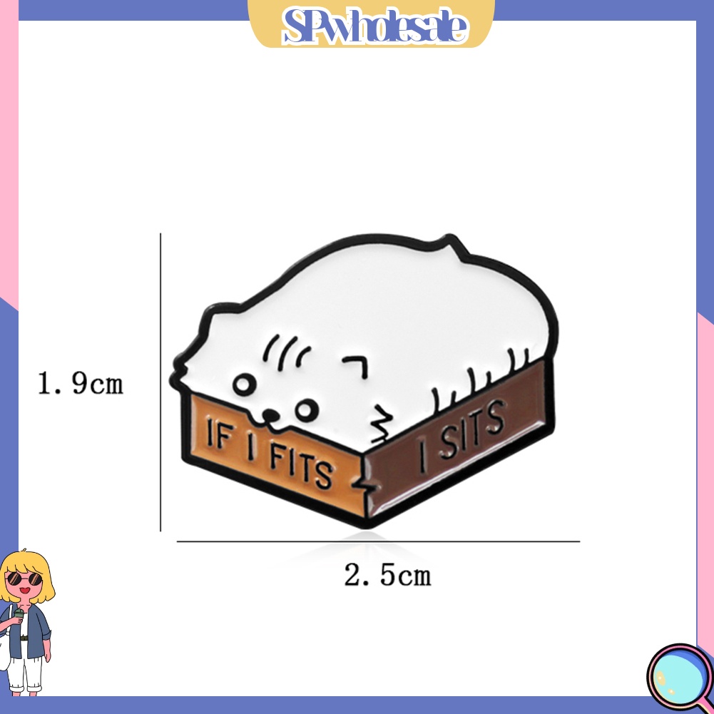 {SPwholesale} Ghim cài áo hình mèo hoạt hình dễ thương cá tính trẻ trung dành cho nữ