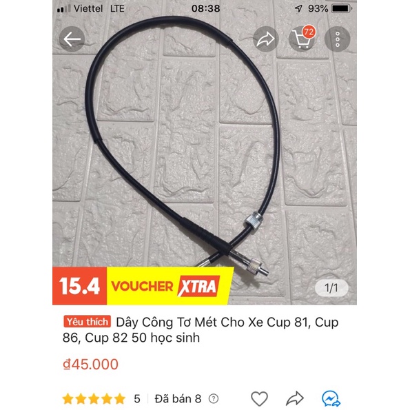 Dây công tơ mét cúp 80-81 -82 -86 học sinh