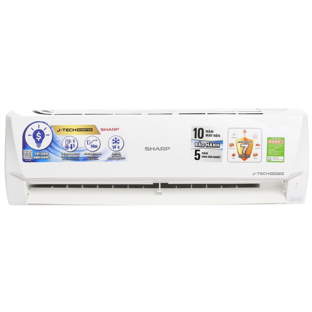 cam kết hàng chính hãng AH-X10ZEW - MIỄN PHÍ CÔNG LẮP ĐẶT- Máy lạnh Sharp Inverter 1 HP AH-X10ZEW (máy bảo hành tại hãng